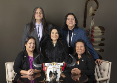 Top Row: Michael Childs Jr. (Asst. Secretary/Treasurer), Johnny Johnson (Secretary) Bottom Row: Valentina Mgeni (Treasurer), Shelley Buck (President), Lucy Taylor (Vice President)